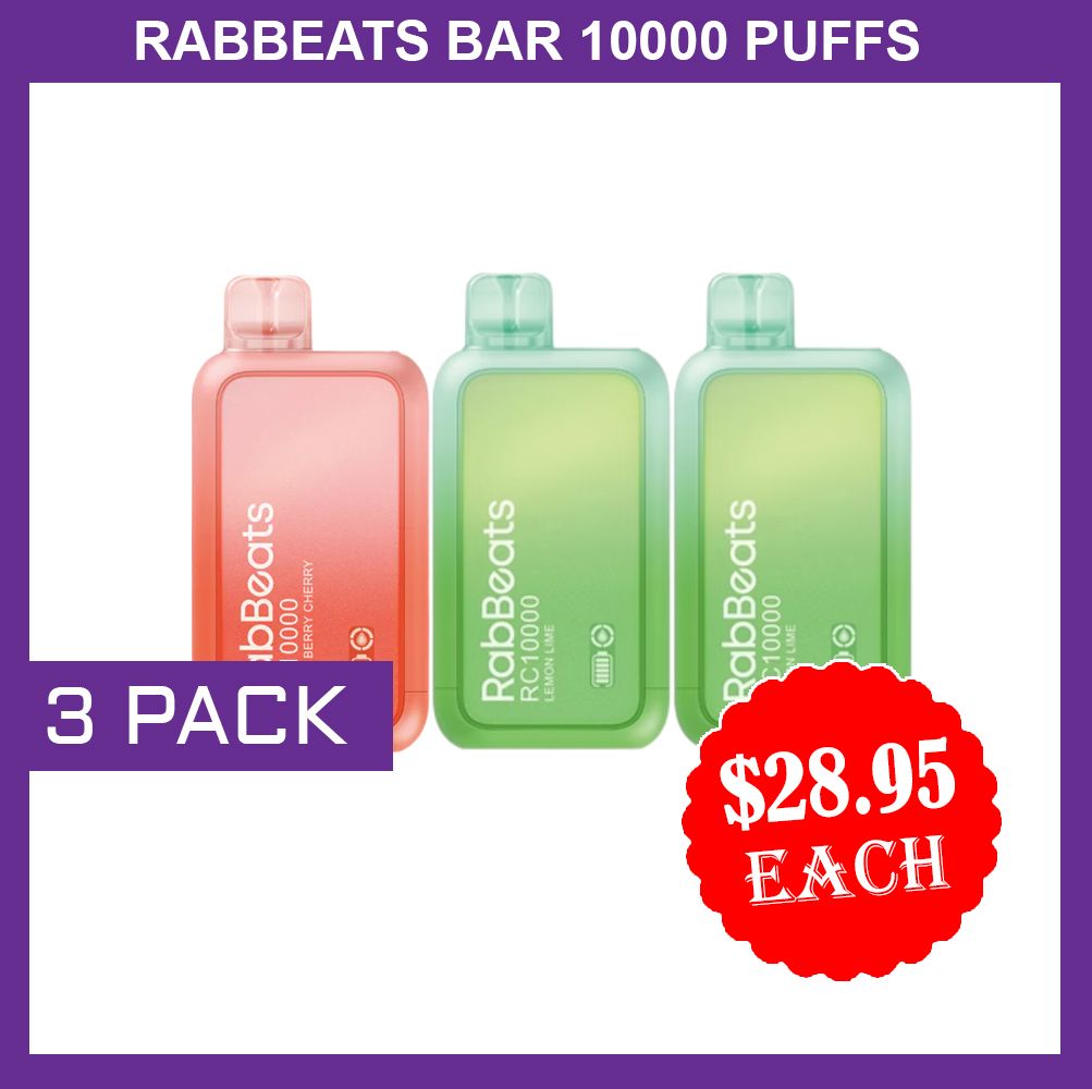 RABBEATS 10000 PUFFS – 3 PACK