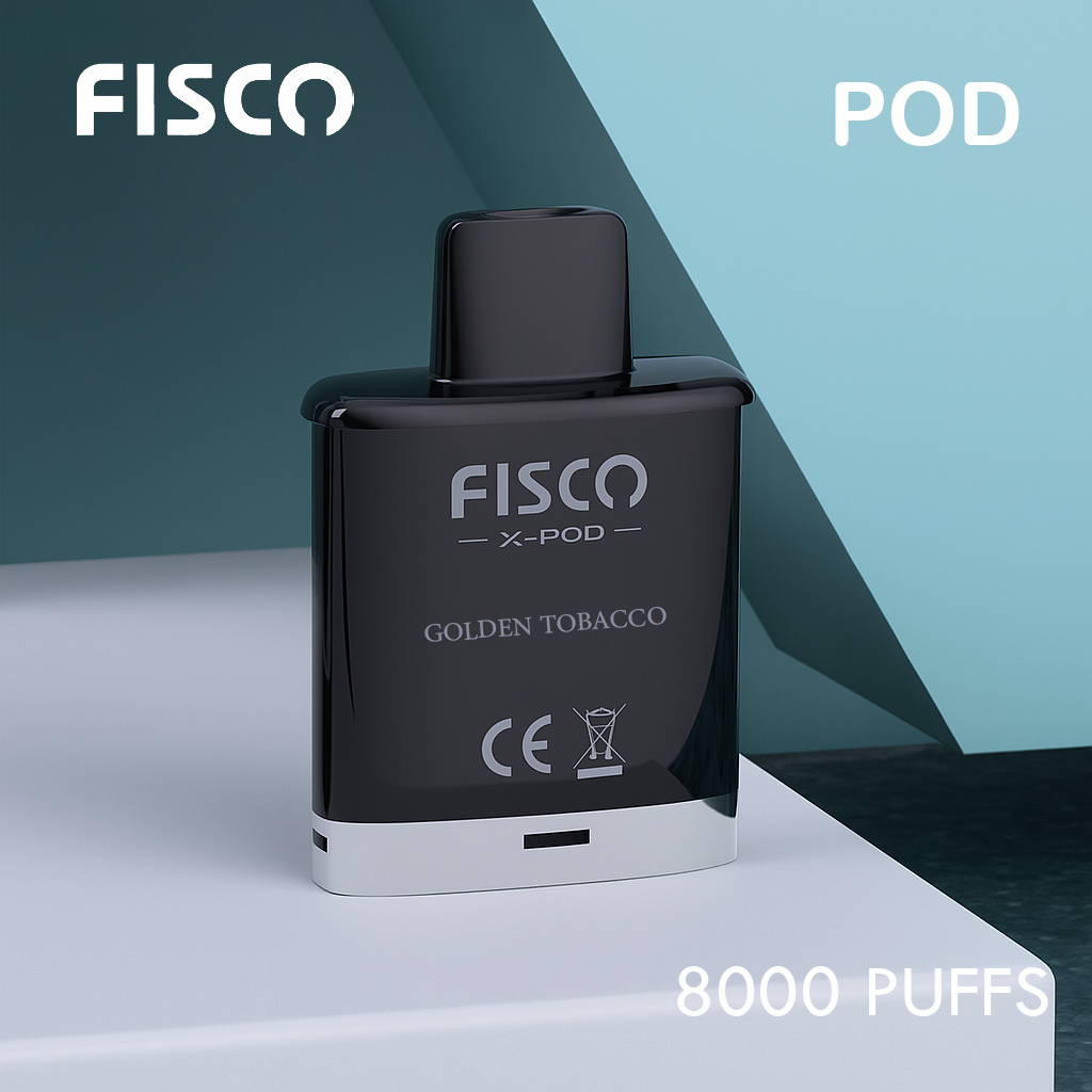 FISCO XPOD GOLDEN TOBACCO – 8000 PUFFS (POD ONLY)