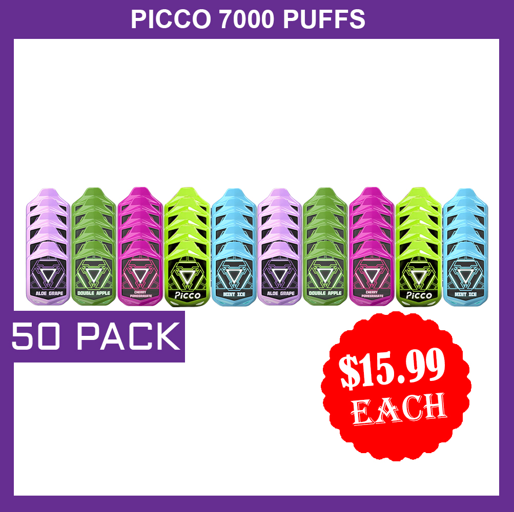 PICCO 7000 PUFFS – 50 PACK