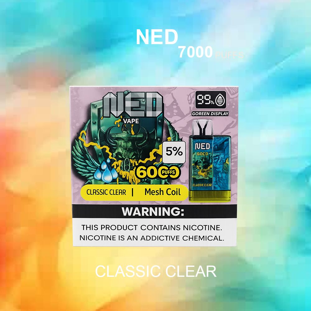 NED CLASSIC CLEAR – 6000 PUFFS