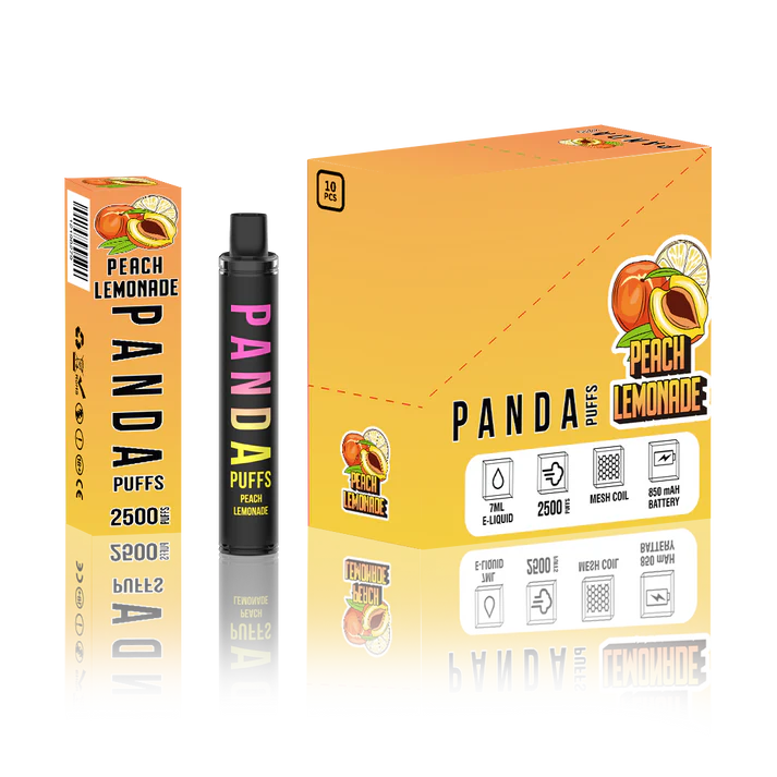 PANDA PEACH LEMONADE – 2500 PUFFS