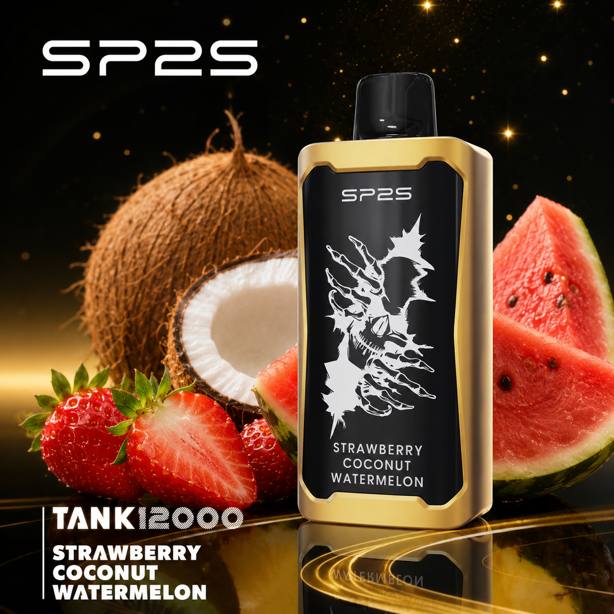 SP2S TANK – Strawberry Coconut Watermelon 12,000 PUFFS – AusVape Direct